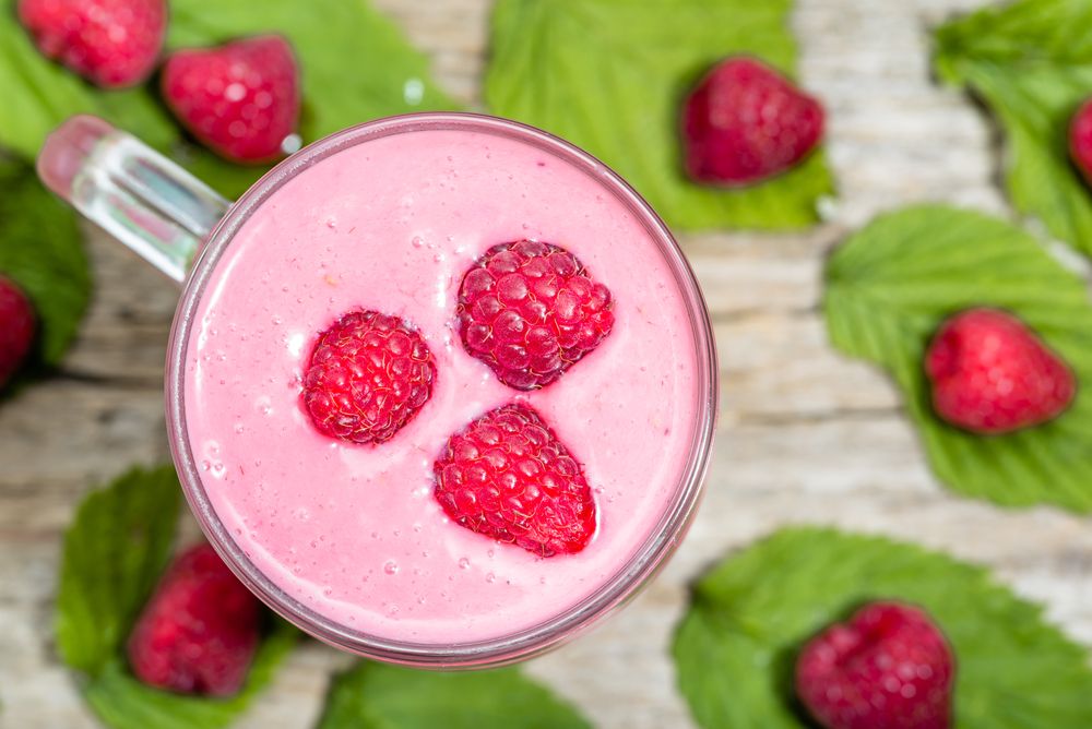Raspberry smoothie.
